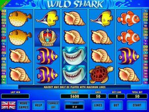 Wild Shark slotmachine screenshot